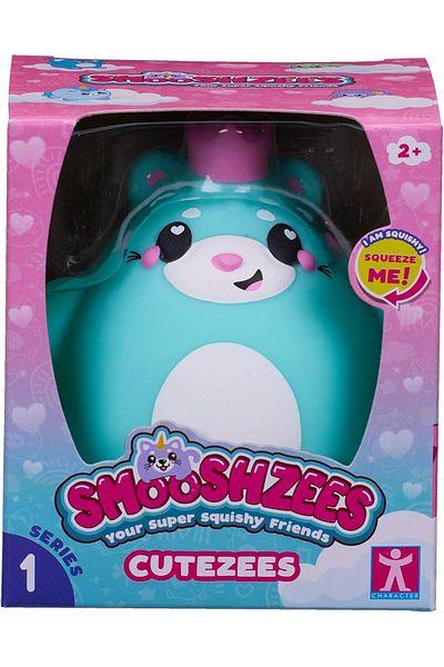Smooshzees Cutezees Esme, Green Kitty, Collectable Characters, Supersoft, Cuddly and Squishy!