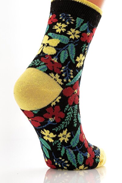 Miorre Floral Patterned 3-Piece Socks Set