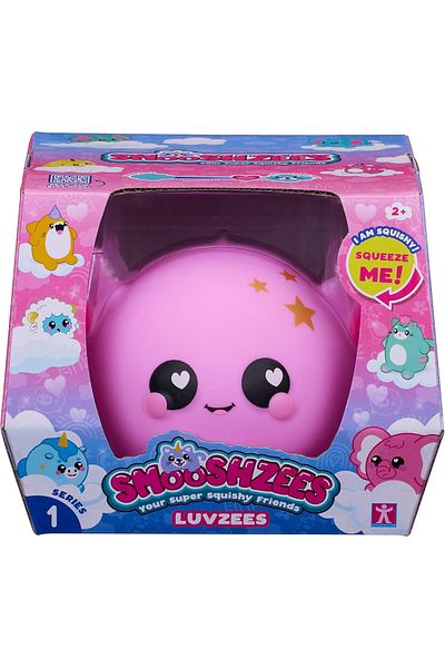 Smooshzees Luvzees, Jelly, Pink Axolotl, Collectable Characters, Supersoft, Cuddly and Squishy