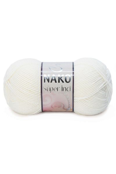 NAKO Super Pearl 25% μαλλί πλεκτό νήμα 300 εκρού