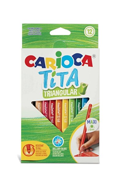 CARIOCA Tita Jumbo Üçgen Kuru Boya Kalemi 12li
