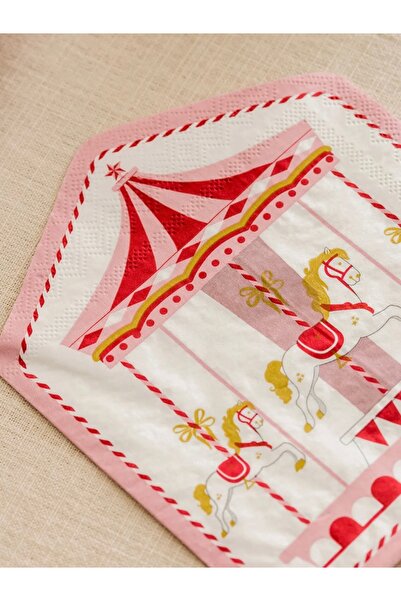 LC Waikiki LCW HOME Pembe Baskılı Peçete 20'li