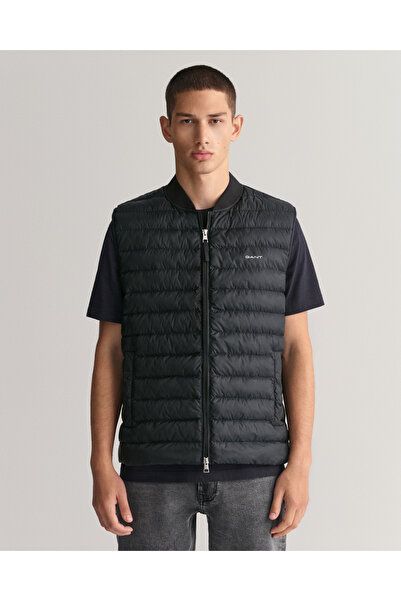 Gant Erkek Siyah Hakim Yaka Kapitone Yelek