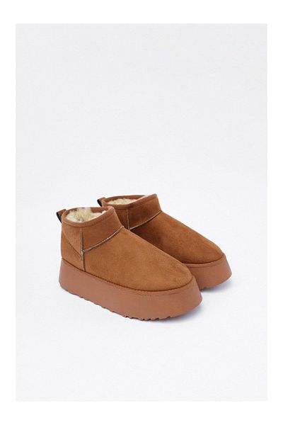 ERVANIN BUTİĞİ Tan Suede Snow Boots (mini Xl) Women's Boots