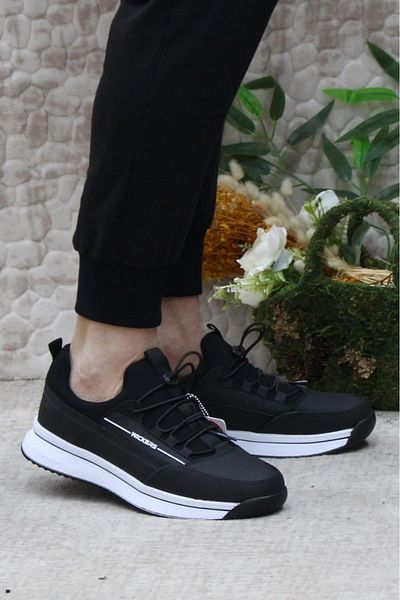 Wickers WICKERS_M_SPORTS SKIN_2629 - Pantofi sport alb-negru