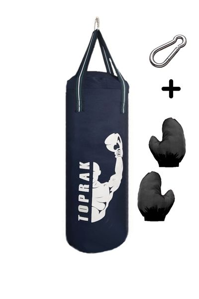 Diji Baby Boxing Bag with Gloves and Carabiner Gift Full of Inside 50X20 cm Dark Blue