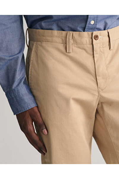 Gant Erkek Bej Slim Fit Chino Pantolon