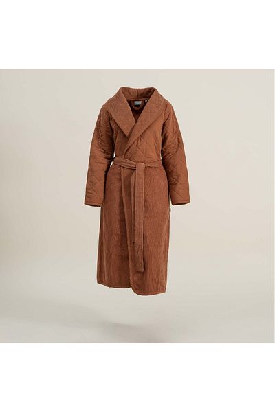 Ecocotton Halat de baie pentru femei Hüma 100% bumbac matlasat Terra