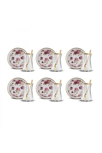 Karaca Marilla Tee-Set für 6 Personen, 18 Teilig