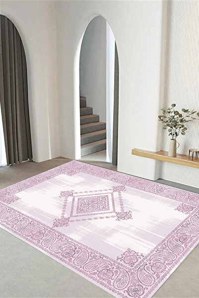 Viyana Home Dijital Kaymaz Taban Klasik Geleneksel Model Yıkanabilir Yolluk M...