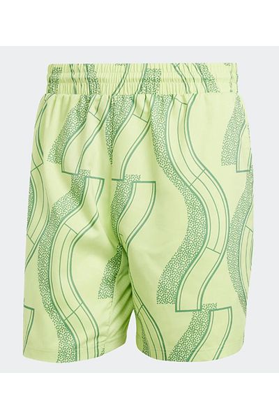 adidas Men's Club Graphic Tennis Short Pulse Lime και Preloved Green Sea Shorts Il7390