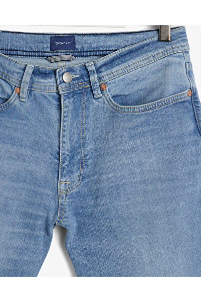 Gant Erkek Mavi Extra Slim Fit Jean Pantolon