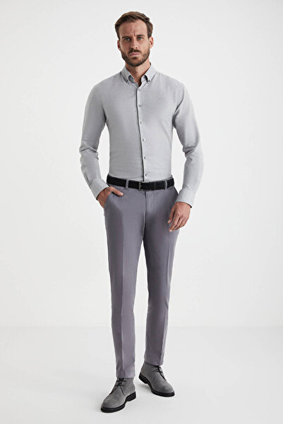 Hemington Pamuklu Koyu Gri Regular Fit Chino Pantolon Beden: 34