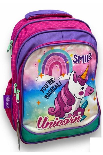 Sentor Snılk22-001K Unicorn Dark Pink School Bag