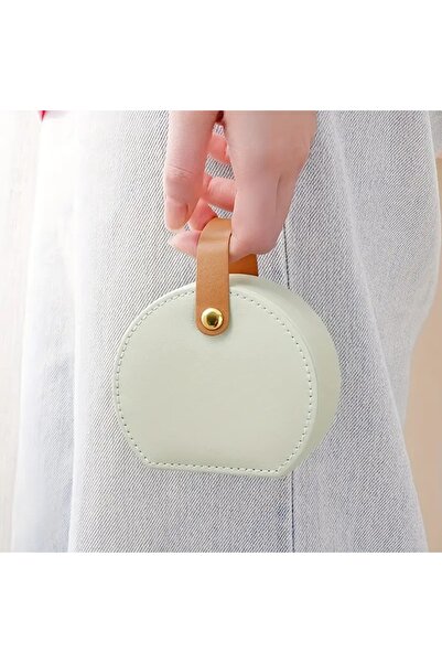 GlassySKY Jewelry Organizer -Portable Travel Case with Button Closure for Necklaces, Earrings & Rings