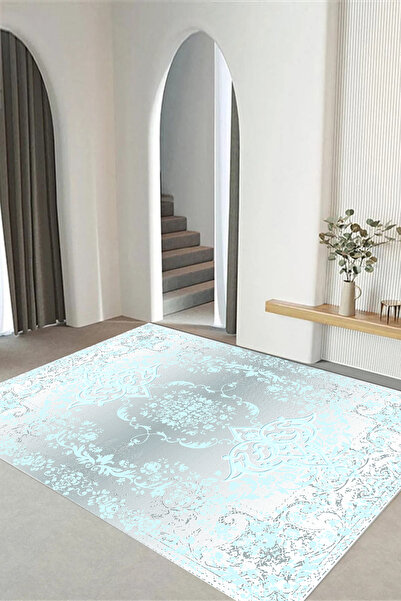 Viyana Home Dijital Kaymaz Taban Klasik Etnik Modern Yıkanabilir Yolluk Mutfa...