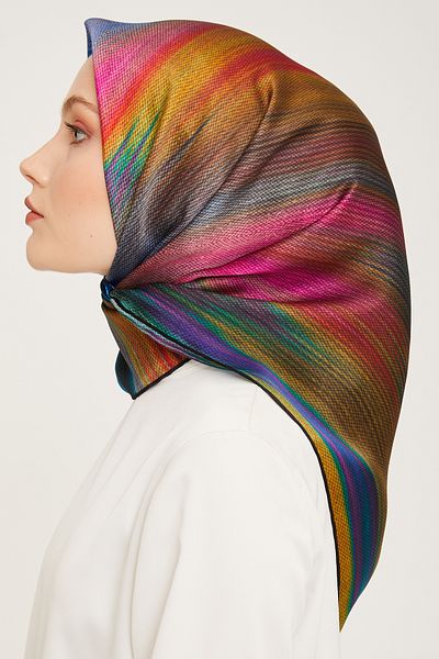 Armine Armi̇ne Silk Scarf 9017D (Twi̇ll) (Nostalgia)-01