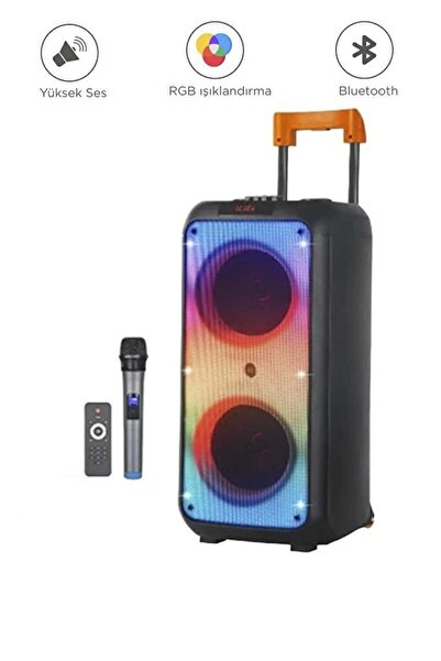 YİĞİT GSM Büyük Boy Rgb Bluetooth Mikrofonlu Parti Hoparlör NDR-1095