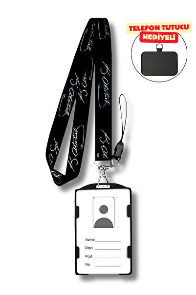 excarpin Ataturk Semnat Personal Gât Curea Snur Curea Telefon Snur Suport card