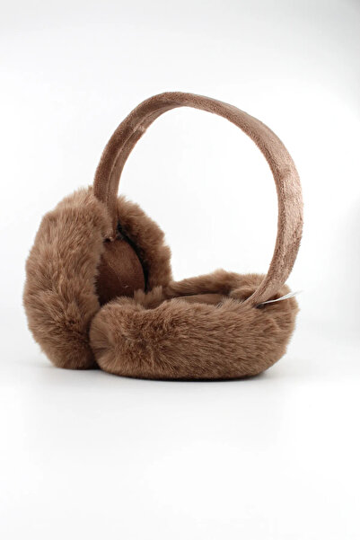 PETEK AKSESUAR Cold-Protective Soft Plush Winter Earmuff Foldable Coffee-Pink-White-Black