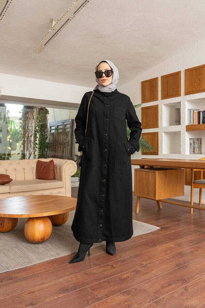 Neways 6329-Denim Hooded Cap Black