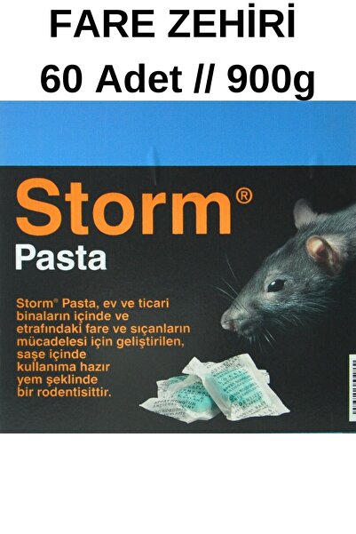 BASF Storm Pasta 60 Adet 900 gr Fare Ve Sıçan Yemi / Zehiri / Ilacı