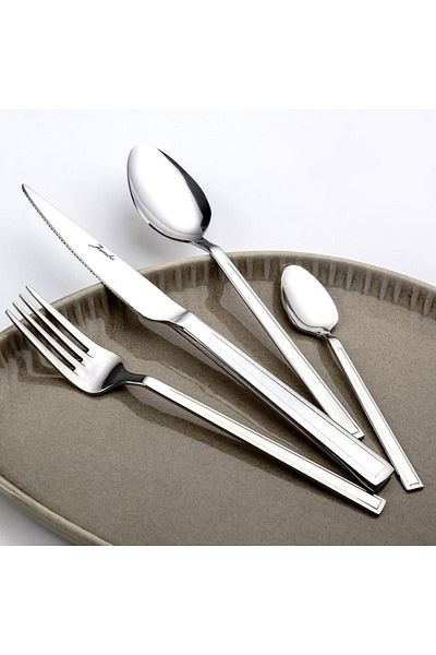 Jumbo Athena 84 Pieces 12 Person Fork Spoon Knife Set