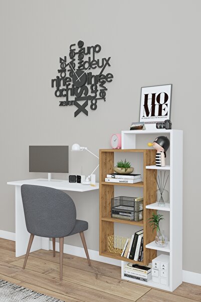 dekoronya Plus Kitaplıklı Çalışma Masası