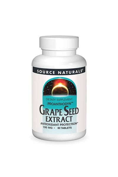 source naturals Grape Seed Extract, 60 Tablets, 100 mg