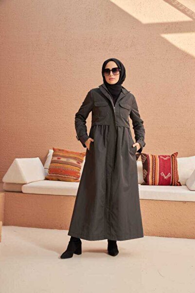 Neways Gizli Fermuarlı Kap Antrasit 6302