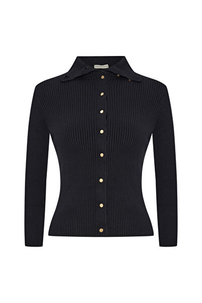 Mudo Vertical Necklace Knitwear Cardigan