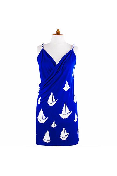 ANEMOSS Sailboat Beach Dress