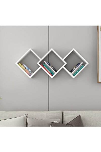 İNARCH DİZAYN Galaxy Duvar Rafı Beyaz