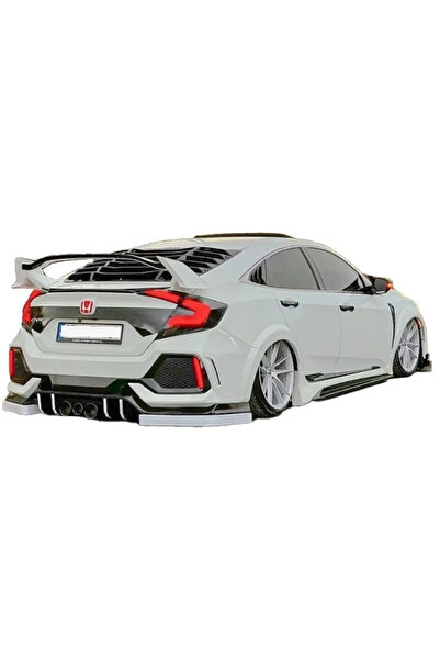 MKG Otomotiv Honda Civic Fc5 6 Parça Arka Flap Parlak Siyah Plastik