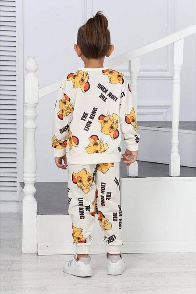 falcomini Boy Printed Crew Neck Tracksuit Set