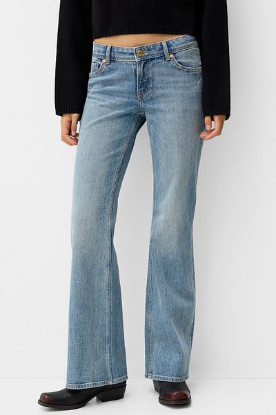 Bershka Low waist boot-cut jeans