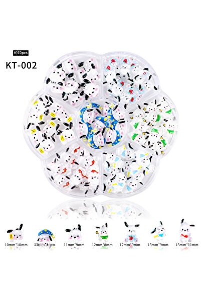 Venalisa Protez Tırnak Nail Art Süslemeleri Figürler Tırnak Charm KT-002