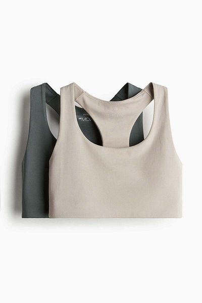 H&M 2-pack Medium support sports bras