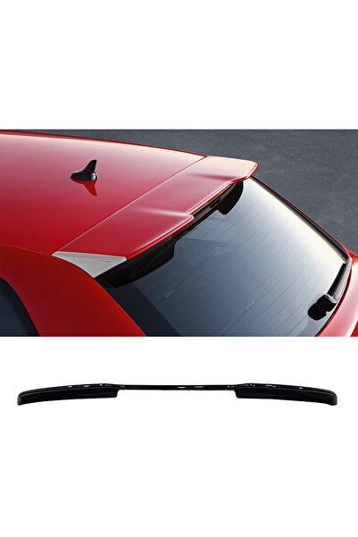 OMGARAGE Audi A3 8P 4 Kapı HB Spoiler Parlak Siyah Plastik Spoyler 2006-2012