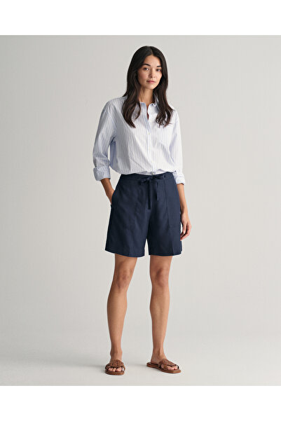 Gant Kadın Lacivert Relaxed Fit Şort