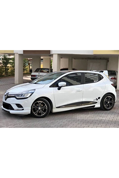 HasAkman Renault Clio 4 Custom Yan Marşpiyel Seti Mat Siyah Plastik