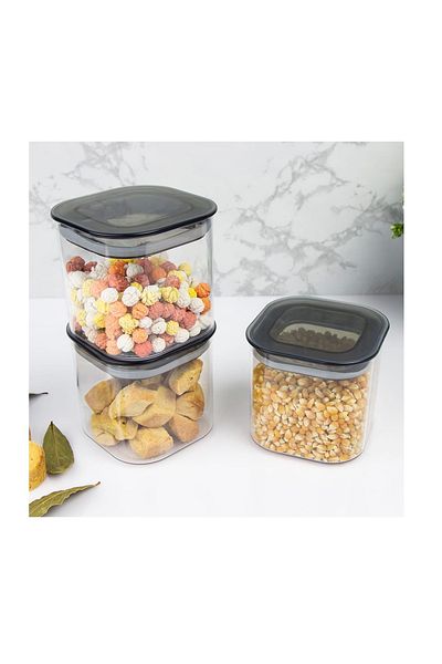 Dükkanönü 3-Piece Square Food Storage Set - Vacuum 0.5 Lt. Shopfront