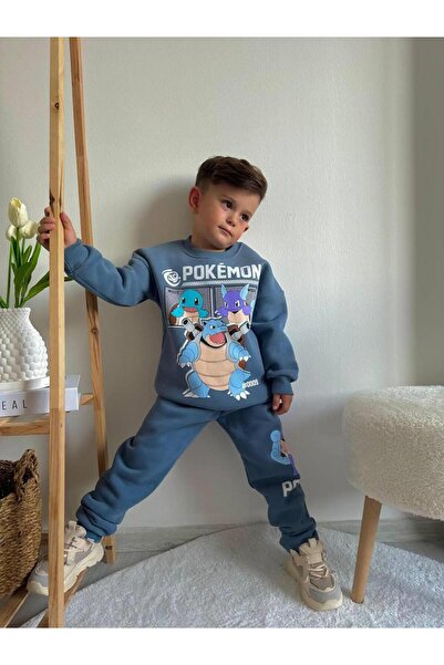 MİNİKO KİDS Σετ φόρμας Boy's Pokemon Model 3 Thread Raster