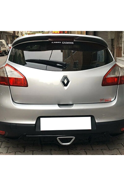 HasAkman Renault Megane 3 RS Egzoz Görünümlü Difüzör Coupe Parak Siyah Plastik