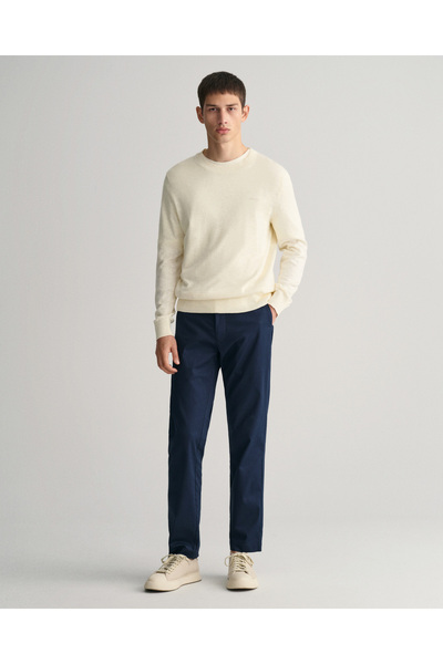 Gant Men's Navy Blue Slim Fit Trousers