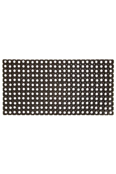 HONEYBEE Rectangle Shaped Hollow Rubber Door Mat 100 x 50 cm