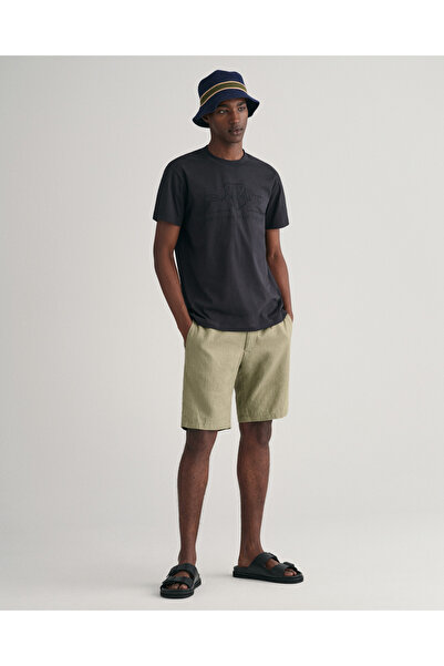 Gant Erkek Yeşil Relaxed Fit Keten Şort