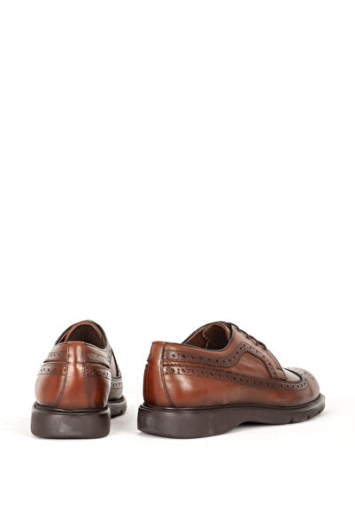 Dericlub Men's Classic Comfort Shoes - Lace-up and Genuine Leather, Br 33278 Tan