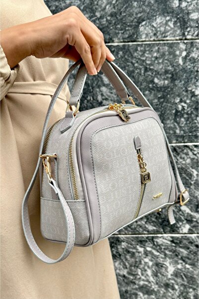 Just Polo حقيبة يد وكتف نسائية بحزام طويل قابل للتعديل مكونة من 4 أقسام من Of...