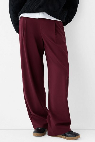 Bershka Low-rise baggy trousers